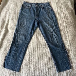 Etica Alex Boy Skinny Ankle with Side Slit Hem Jeans High Rise Medium Wash Jeans